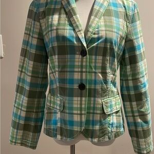 GAP Plaid Women's Jacket in Green and Blue